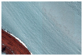 Steep Scarp on North Polar Layered Deposits Periphery
