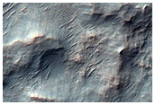 Inverted Channel and Potential Sedimentary Deposit in Hellas Region

