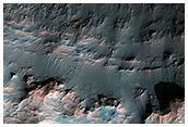 Crater with Exposed Layers
