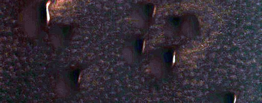 Το άκρο ενός αμμώδους απικαλύμματος στην Βόρειο Πολική περιοχή του Άρη