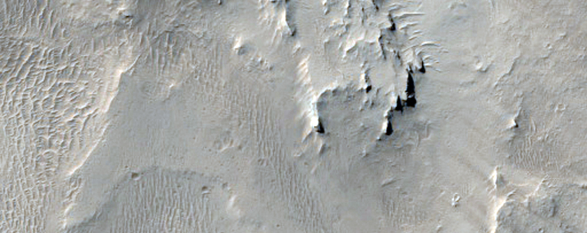 Mulig tuffring nær Apollinaris Mons