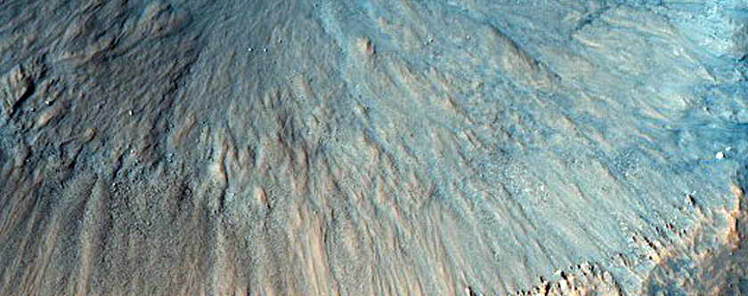 Bone klonservita alfrapa kratero en Acidalia Planitia