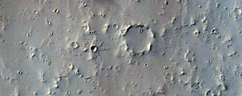 Feltételezett friss becsapódási kráter