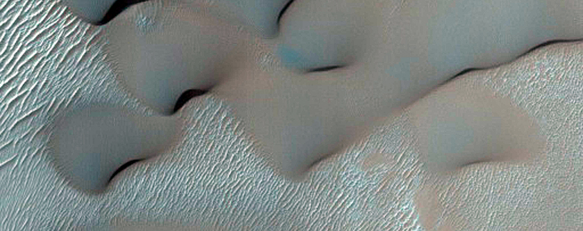 Sanddyner inuti Xainza-kratern