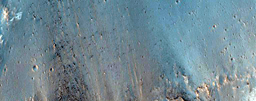 Terreno Colapsado ao Sul da Cratera Orson Welles