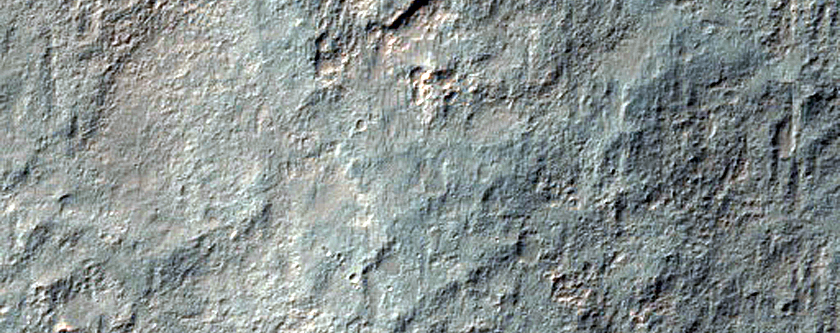 Fianco occidentale di Uzboi Vallis