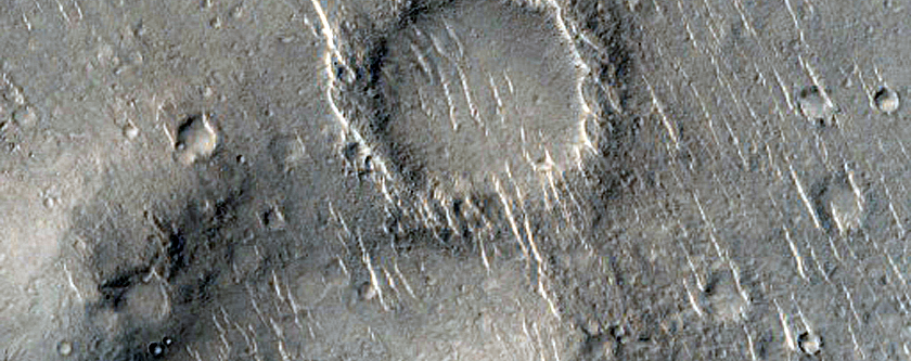 Ridges in Isidis Planitia