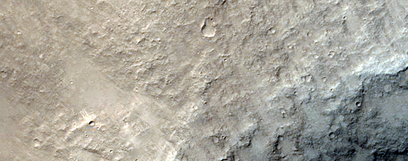 Блоки на плато в кратере Gusev