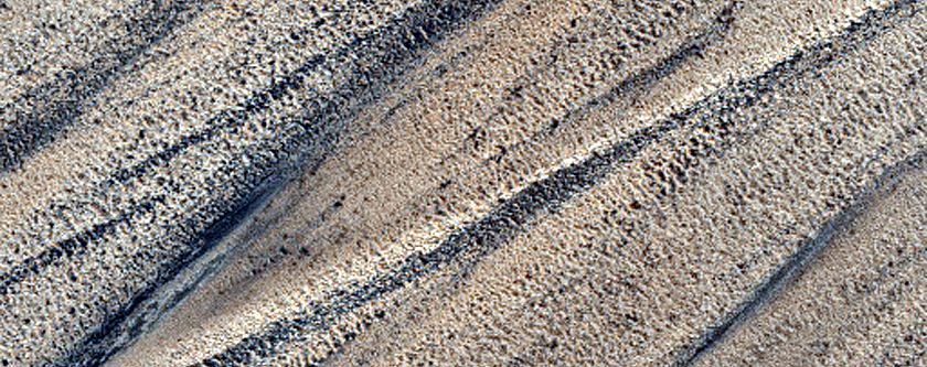Изменения дюн в каньоне Chasma Boreale