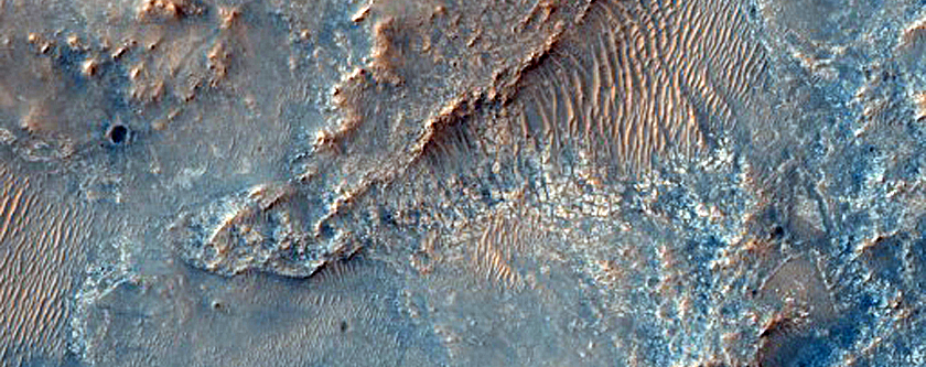 Candidate Landing Site for 2020 Mission West of Jezero Crater