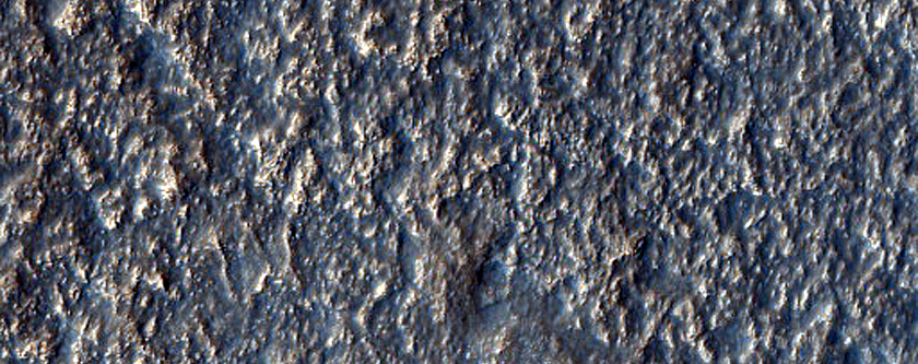 Channel in Lyot Crater
