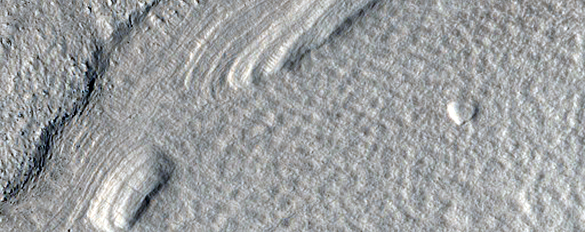 Finely Banded Linear Features in Tantalus Fossae
