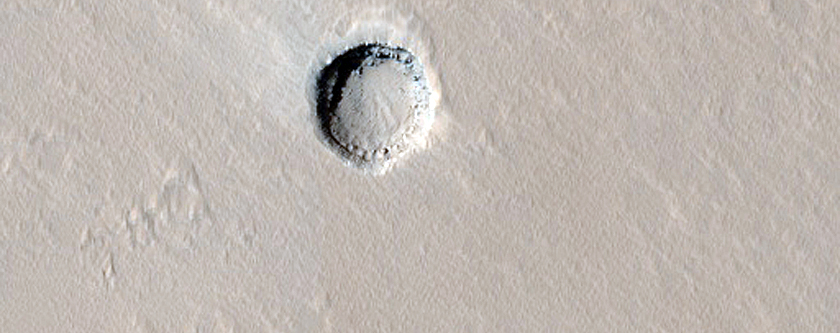 Pit Northeast of Elysium Mons
