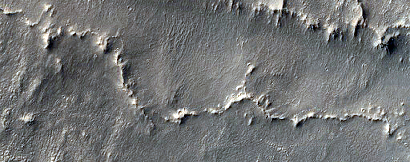 Inverted Polygonal Terrain on Mesa Top in Schoner Crater
