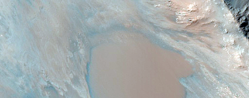Monitor Low Albedo Slopes along Coprates Chasma Ridge
