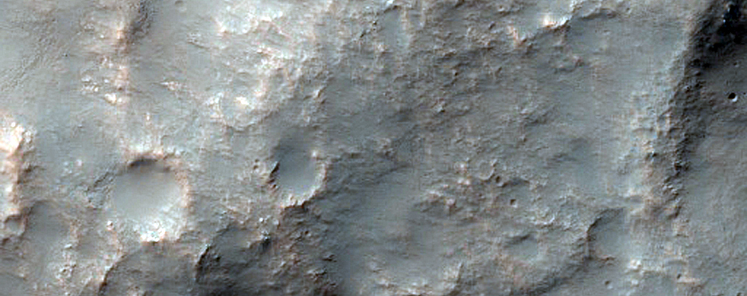 Layers in Depression East of Terby Crater
