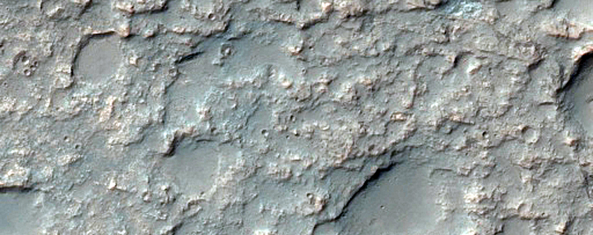 Channel and Layers North of Hellas Planitia
