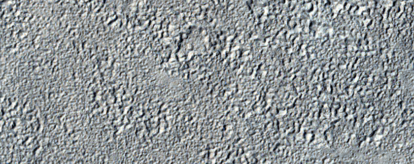 Topography and Geomorphology of Surface and Contacts in Astapus Colles
