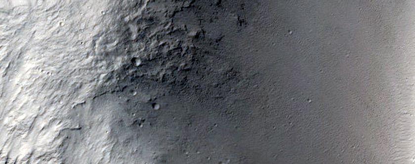 Possible Delta in Trough in Aeolis Mensae
