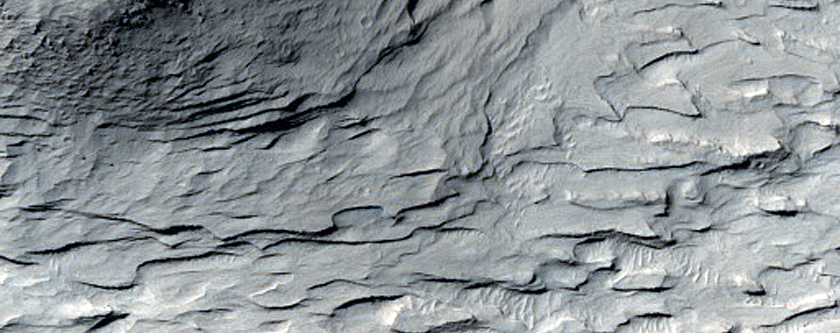 Layers Exposed in Buttes in Aeolis Region
