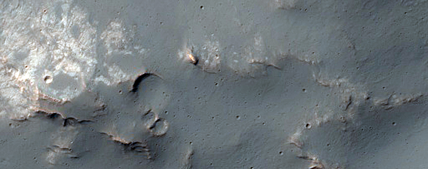 Light-Toned Material in Tyrrhena Terra
