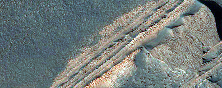 Chasma Boreale Southeastern Head Scarp
