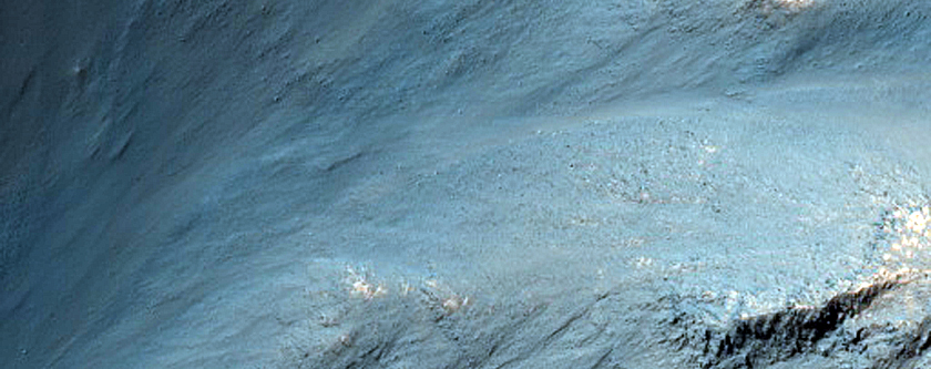 Bedrock on North Side of East Melas Chasma
