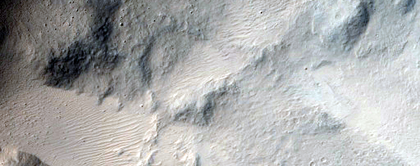 Impact Crater with Steep Slopes
