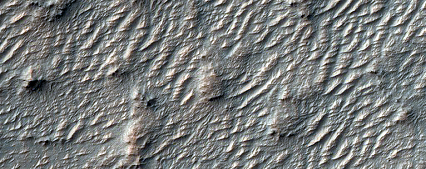 Ridges in Terra Sabaea
