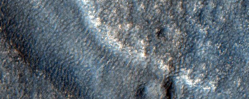 Channel in Lyot Crater

