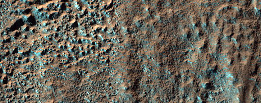 Northern Continuous Ejecta Boundary of Farim Crater
