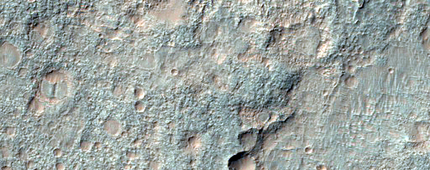 Bedrock in Ladon Valles Basin
