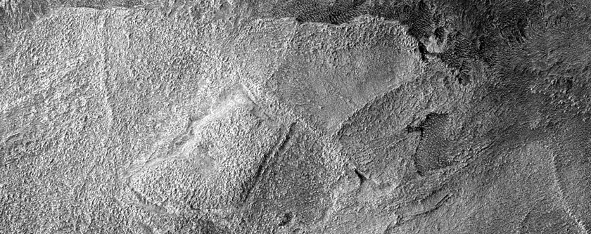 Ridges in Hellas Planitia
