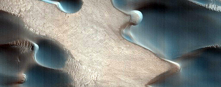 Chasma Boreale Scarp Dunes

