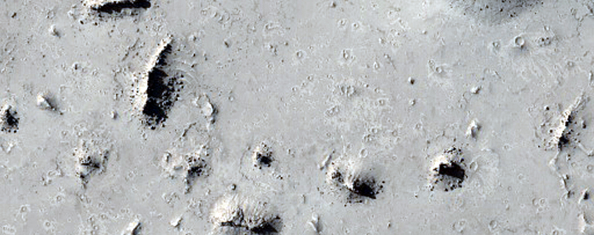 Tilted Mesas Near Athabasca Valles
