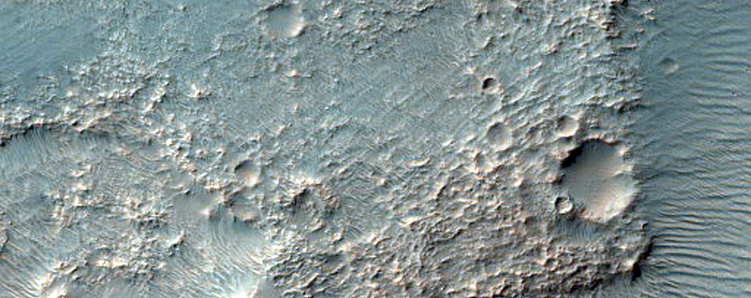 Bedrock East of Terby Crater
