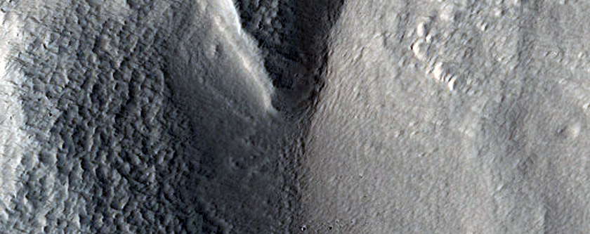 Crater with Flows
