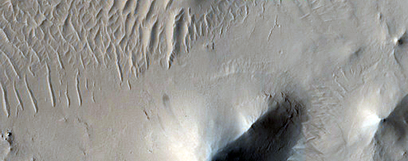 Interrupted Terrain in and Around Crater
