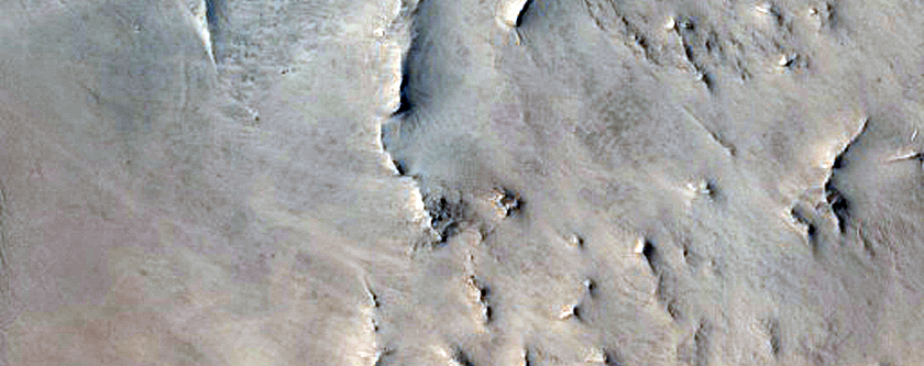 Channels Intersecting Crater
