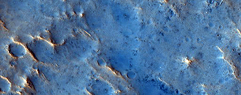 Ejecta Margin Near Ares Vallis