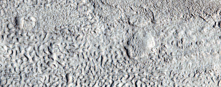 Glacial-Like Flow on Mound in Protonilus Mensae Region
