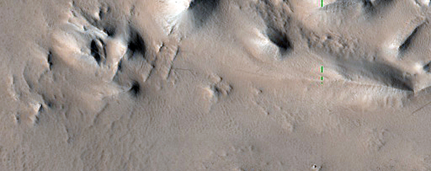 Crater South of Acheron Fossae
