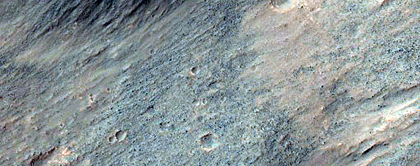 Light-Toned Unit along Coprates Region Wallrock
