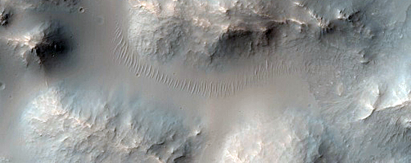 Well-Preserved 6-Kilometer Impact Crater in Knobel Crater