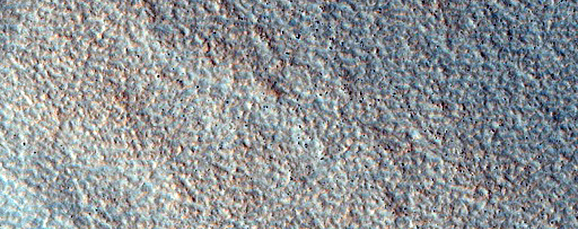 Possible Olivine in Ejecta of Northern Plains Crater
