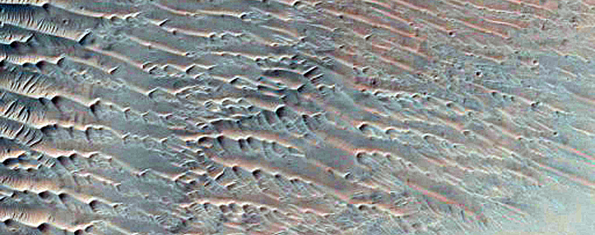 East Side of Crater in Northwest Noachis Region
