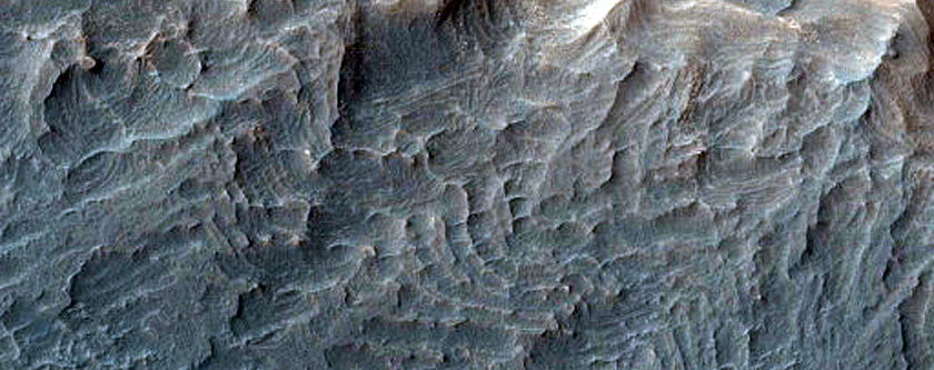Layered Sediments in East Melas Chasma