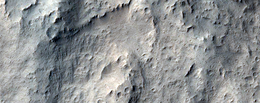 Contact between Fan and Layered Deposits in East Candor Chasma