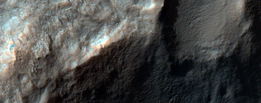Rocky Unit on Crater Rim
