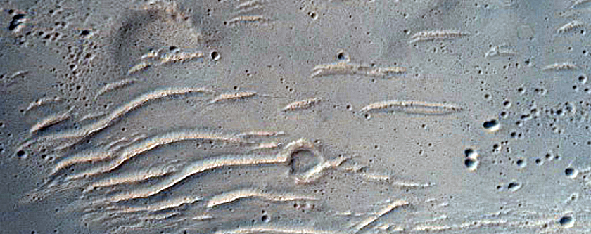 Secondary Craters from Fresh Crater
